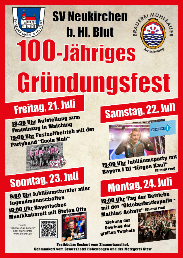 Plakat 100 Jahre SV Neukirchen